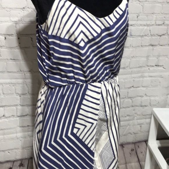 MYNE| Blue & White Casual Dress Sz 2 with … - Picture 6 of 16